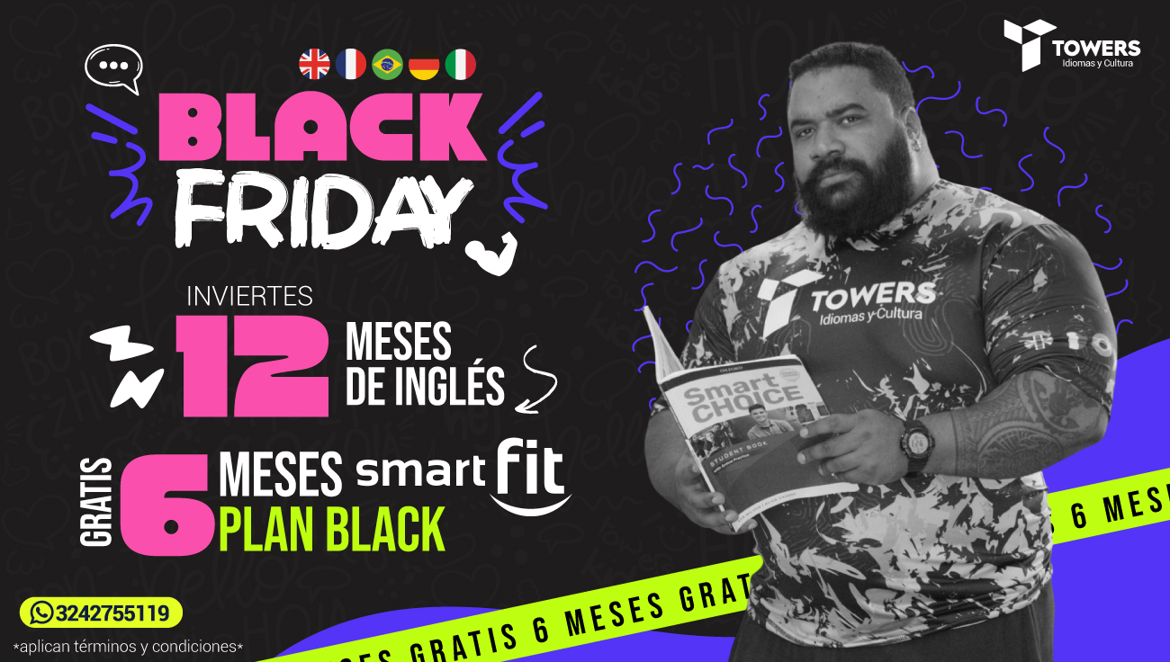 12 meses del mejor inglés avanzado + 6 meses GRATIS de membresía black en SmartFit